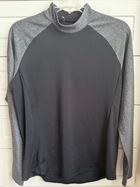 Adidas Black and Gray Lightweight Pullover